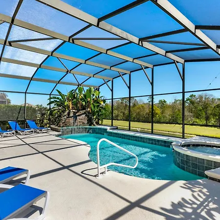 Emerald Island 7 Bed Vacation Home With Tranquil Views - Private Pool & Spa - Nr Disney